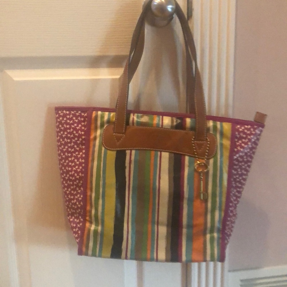 Beautiful fossil double strap bag